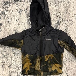 Columbia Black and Brown Hooded Jacket